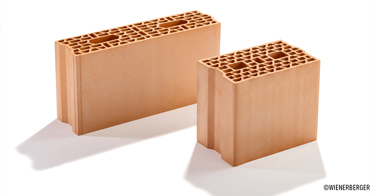 Un petit frère plus épais pour le bloc PLS Newton Wienerberger Un petit frère plus épais pour le bloc PLS Newton Wienerberger