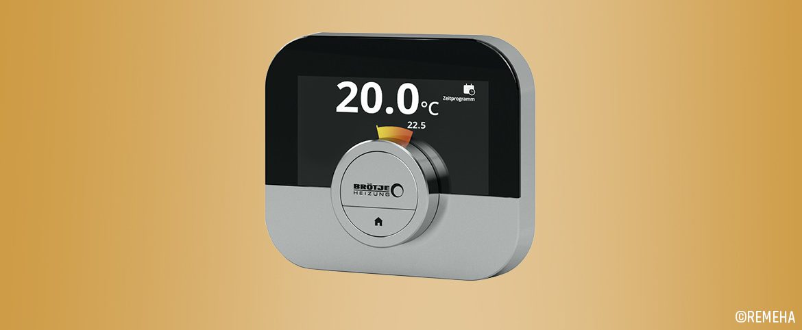Remeha - Le thermostat d’ambiance connecté de Brötje Remeha - Le thermostat d’ambiance connecté de Brötje