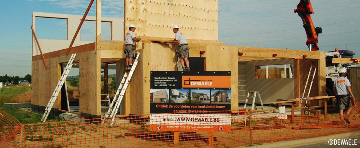Maisons Dewaele - La popularité de la construction à ossature bois ne cesse de grimper