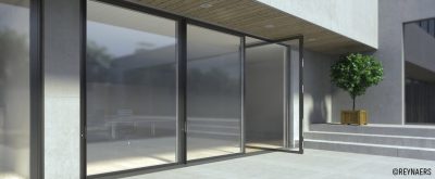 Reynaers Aluminium Masterline 8 : la gamme s’enrichit de portes pivotantes innovantes