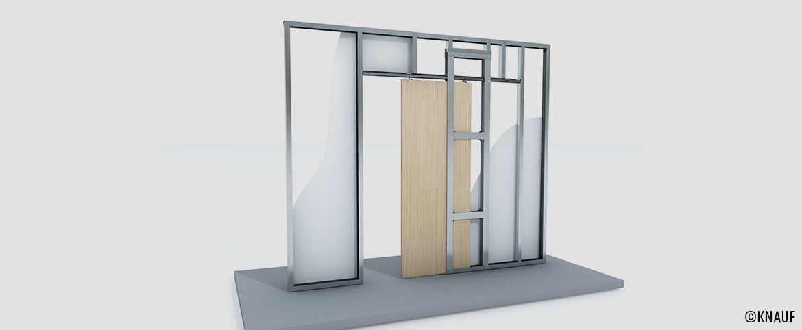 Knauf : Installer une porte coulissante dans une cloison en plaques de plâtre ? Un jeu d'enfant ! Knauf : Installer une porte coulissante dans une cloison en plaques de plâtre ? Un jeu d'enfant !