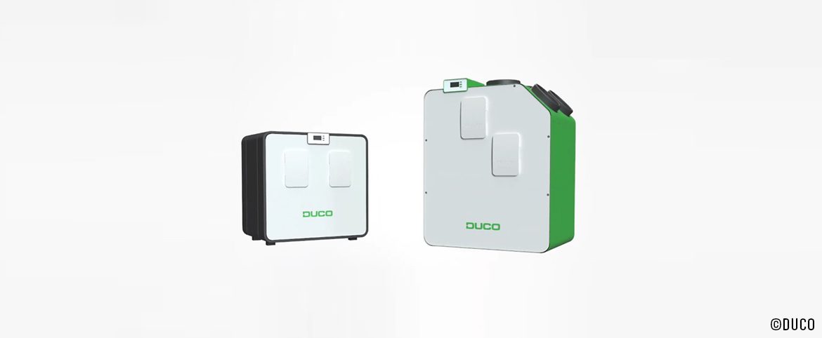 DUCO : Un nouveau système de ventilation double flux compact pour les constructions neuves en série rejoint l'offre de ventilation DUCO : Un nouveau système de ventilation double flux compact pour les constructions neuves en série rejoint l'offre de ventilation