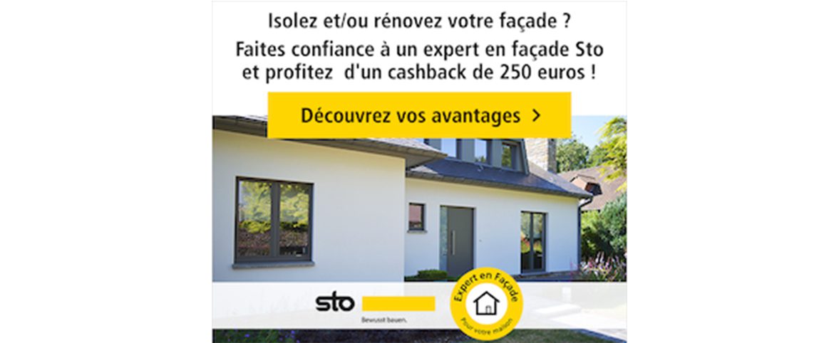 STO : Rénovez votre façade et recevez 250 euros de cashback STO : Rénovez votre façade et recevez 250 euros de cashback