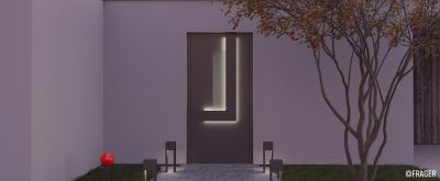 Harinck FRAGER : Les portes d’entrée de haute qualité rendent hommage à l’école d’architecture du Bauhaus : Où la forme suit la fonction.