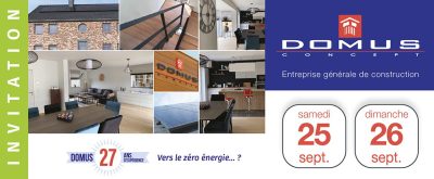 Domus Concept Portes-ouvertes Jodoigne 25-26 septembre