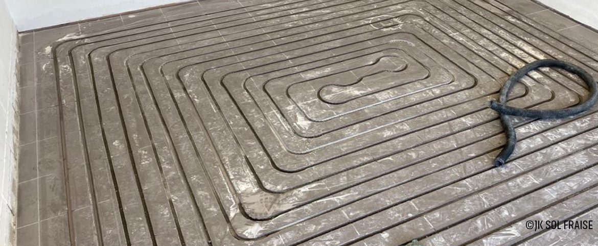 JK chauffage sol fraisé - Un chauffage sol intégré dans un carrelage existant JK chauffage sol fraisé - Un chauffage sol intégré dans un carrelage existant