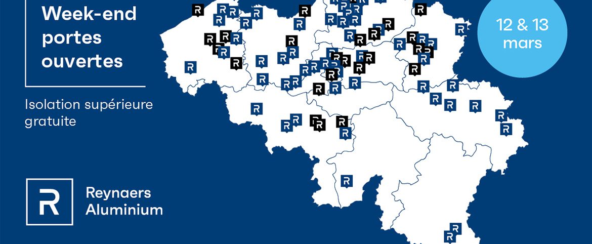 Week-end portes ouvertes de Reynaers Aluminium 12 et 13 mars - isolation supérieure gratuite Week-end portes ouvertes de Reynaers Aluminium 12 et 13 mars - isolation supérieure gratuite