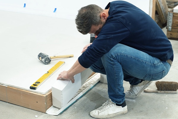 cloison béton cellulaire atelier knauf