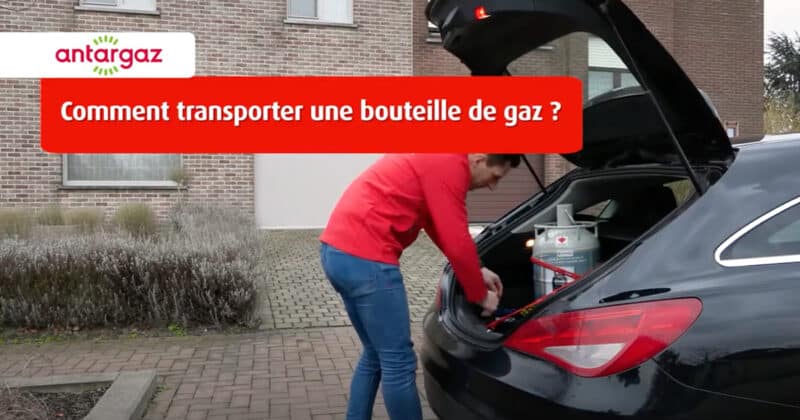 Comment transporter une bouteille de gaz Antargaz en voiture