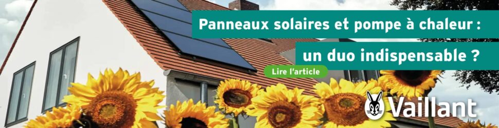 Vaillant H Panneaux solaires et pompe à chaleur un duo indispensable?