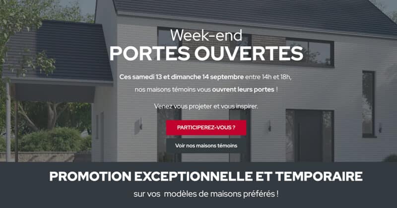 Maisons Compère : Découvrez Nos Maisons Témoins ! Week-end PORTES OUVERTES