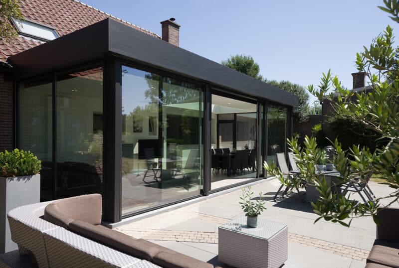 véranda aluminium maison aliplast