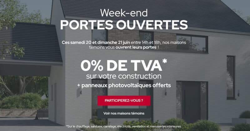 Maisons Compère : week-end portes ouvertes les 20 et 21 juin en Wallonie