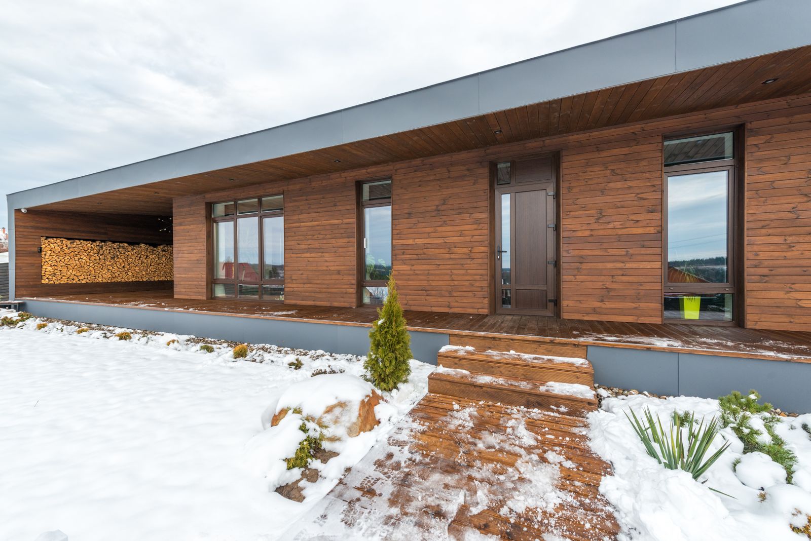 %titre de l'article% Maison performante en hiver : minimiser les ponts thermiques plutôt que prétendre les éradiquer