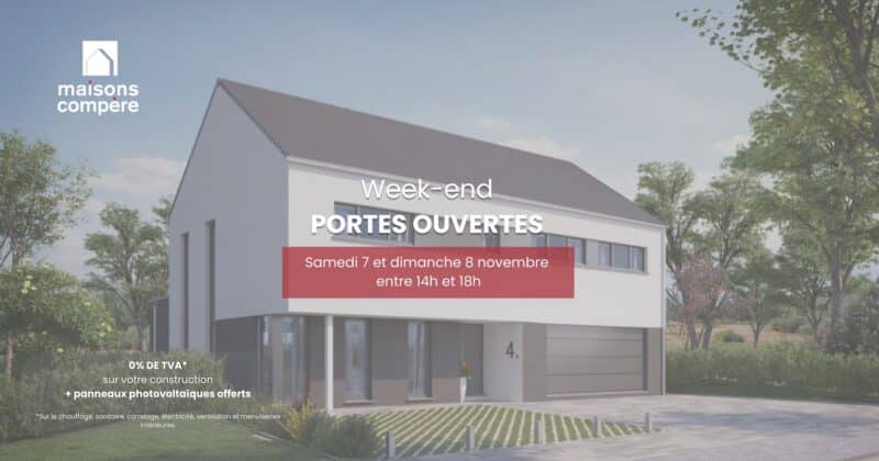 Maisons Compère : week-end portes ouvertes les 7 et 8 novembre en Wallonie